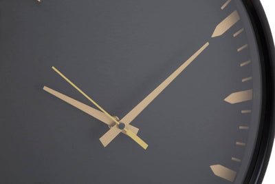 Zegar ścienny ze złotymi wskazówkami, Ø 40 cm