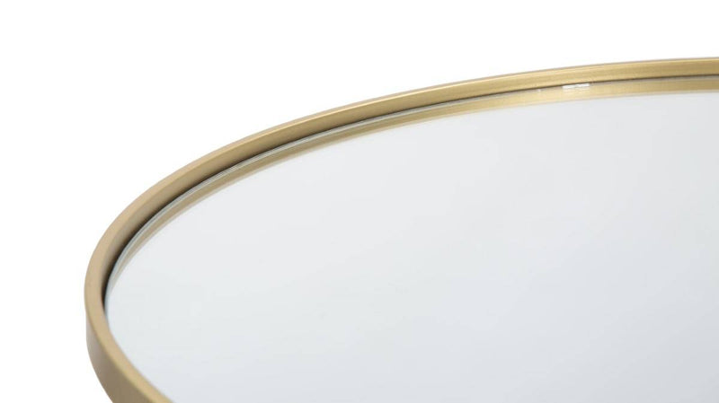 Stolik kawowy z lustrzanym blatem, Ø 40 x 49 cm
