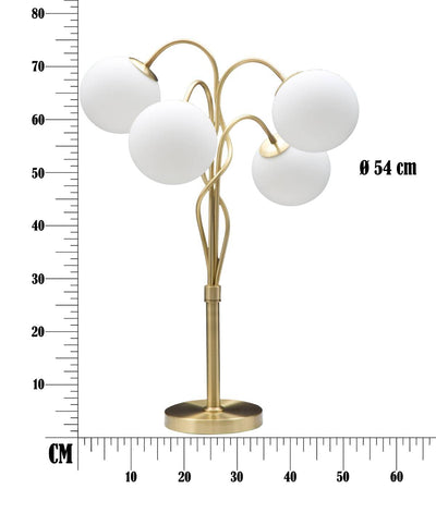 Lampa biurkowa z 4 kulami GLAMY, wys. 74 cm