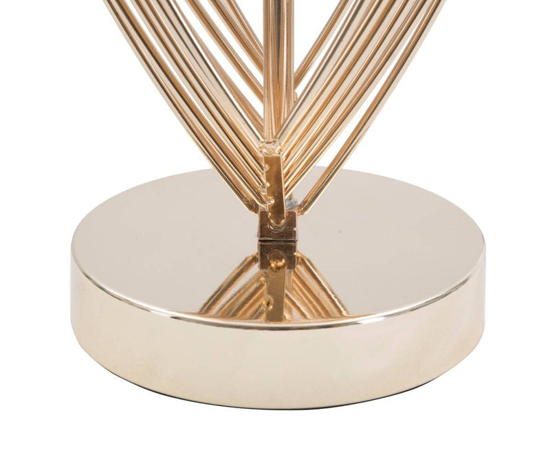 Lampa stołowa ze złotym zdobieniem MAXT