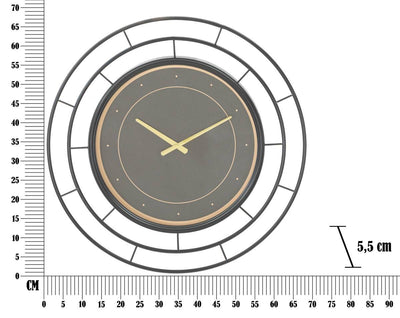 Zegar ścienny z metalu FASHION, Ø 70 cm