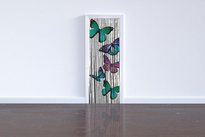OUTLET Zasłona bambusowa Motyle, 90x200 cm