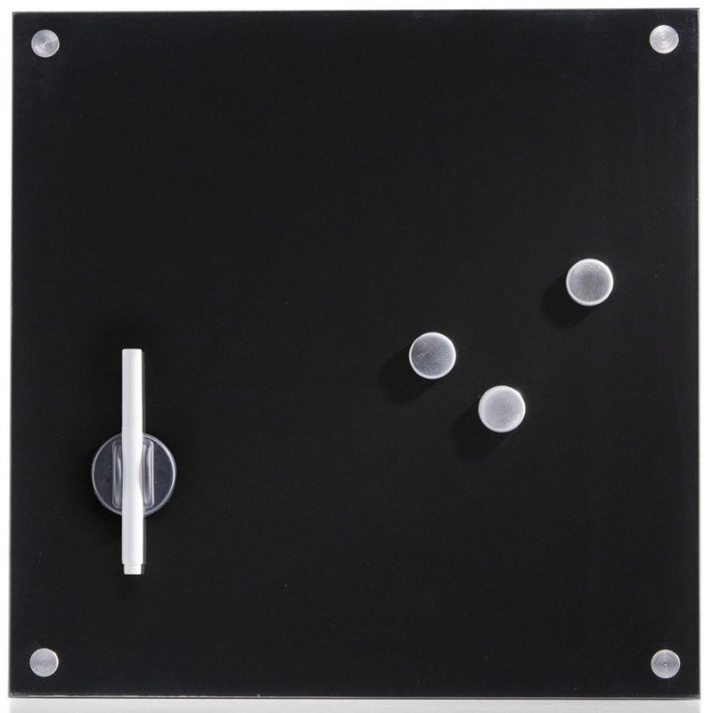 OUTLET Szklana tablica magnetyczna MEMO + 3 magnesy, 40x40 cm, ZELLER