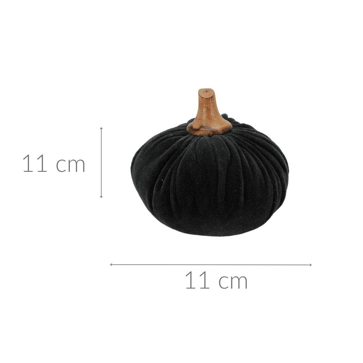 Sztuczna dynia, materiałowa dekoracja, 10 x 11 cm