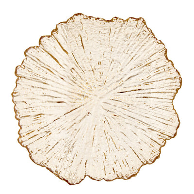 Ozdobny talerz głęboki w organicznym kształcie, Ø 22 cm