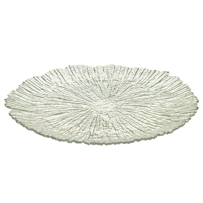 Ozdobny talerz obiadowy w organicznym kształcie, Ø 32 cm