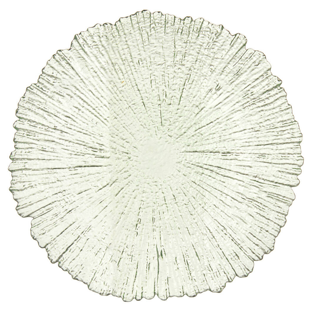 Ozdobny talerz obiadowy w organicznym kształcie, Ø 32 cm