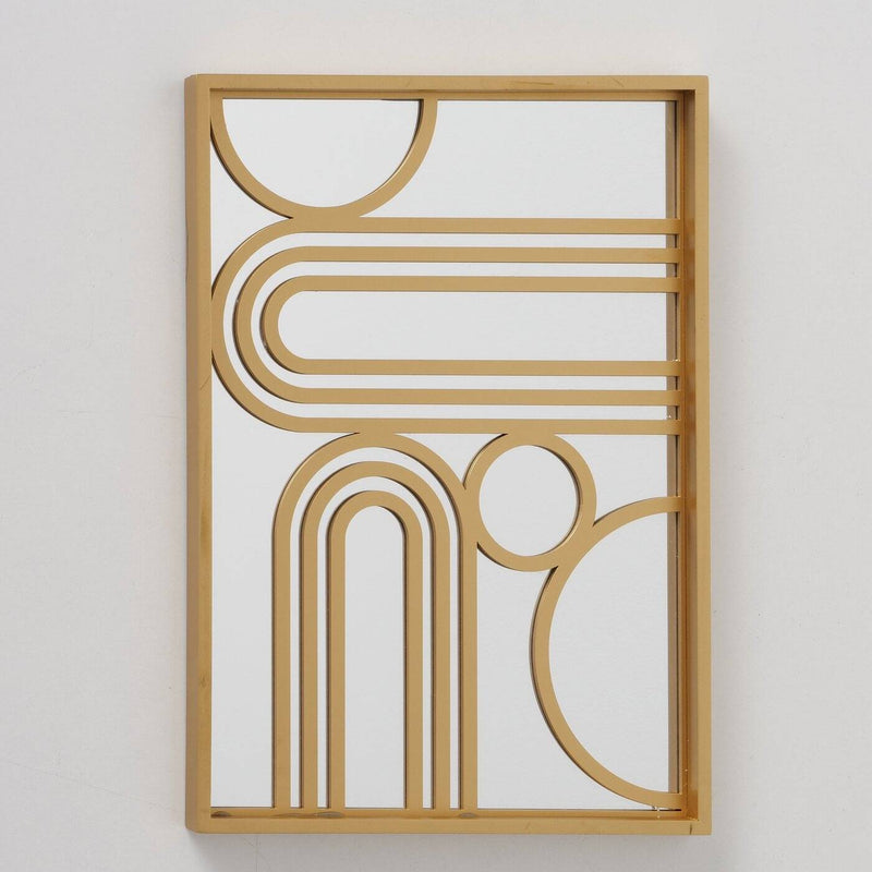 Lustro w złotej ramie ILIJA, 29 x 40 cm