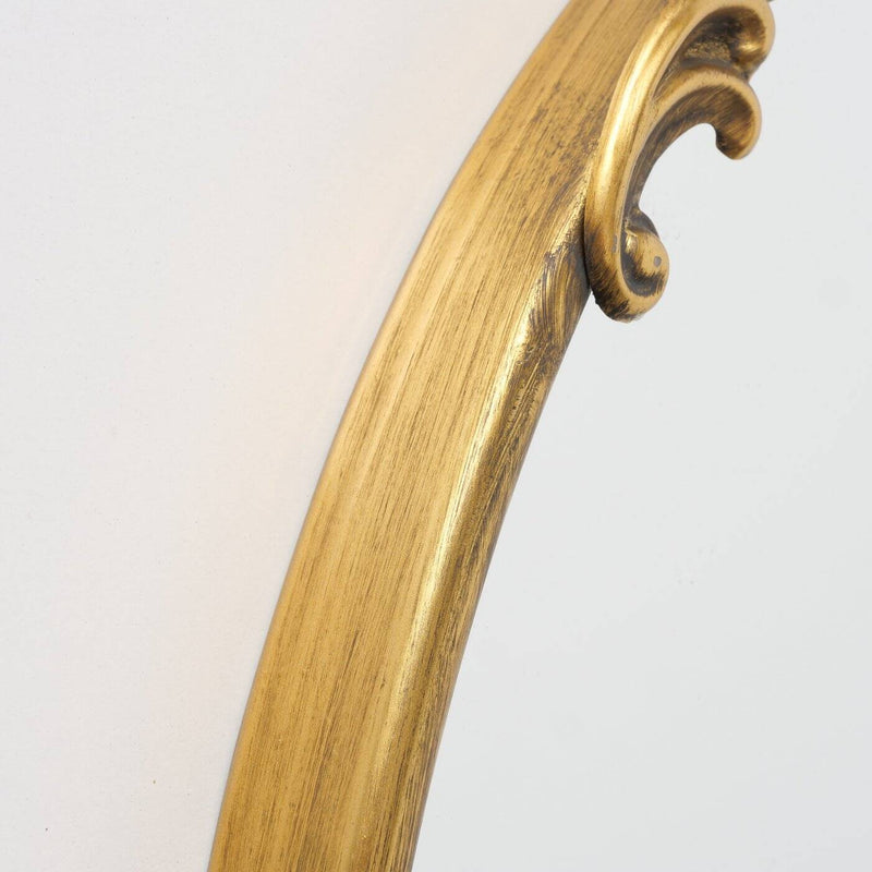 Lustro w złotej, zdobionej ramie MADELEINE, okrągłe