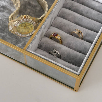 Pudełko na zegarki i na biżuterię CLIPO, transparentne