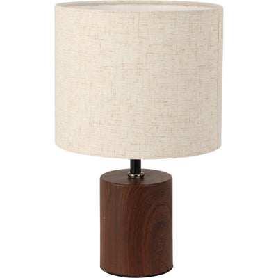 Lampka na stół z materiałowym kloszem, 18 x 29,5 cm