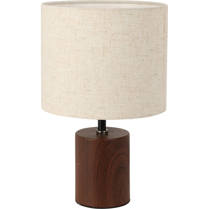 Lampka na stół z materiałowym kloszem, 18 x 29,5 cm