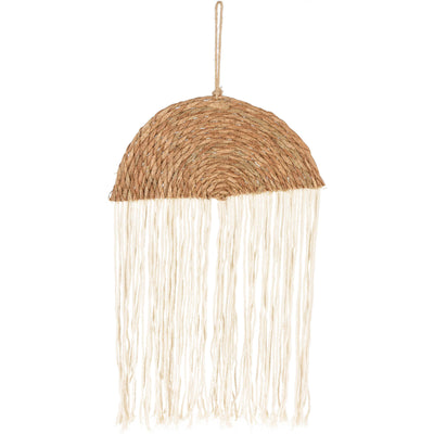 Dekoracja ścienna z frędzlami, pleciona, 30 x 64 cm