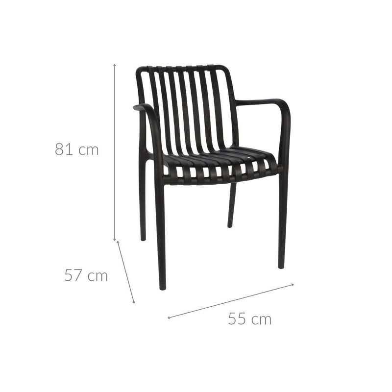 Krzesło ogrodowe z tworzywa, 55 x 57 x 81 cm
