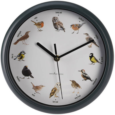 Zegar ścienny z odgłosami ptaków