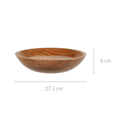 Miska z drewna akacji, 27,5 x 6 cm