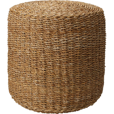 Okrągła pufa z trawy morskiej, Ø 40 cm
