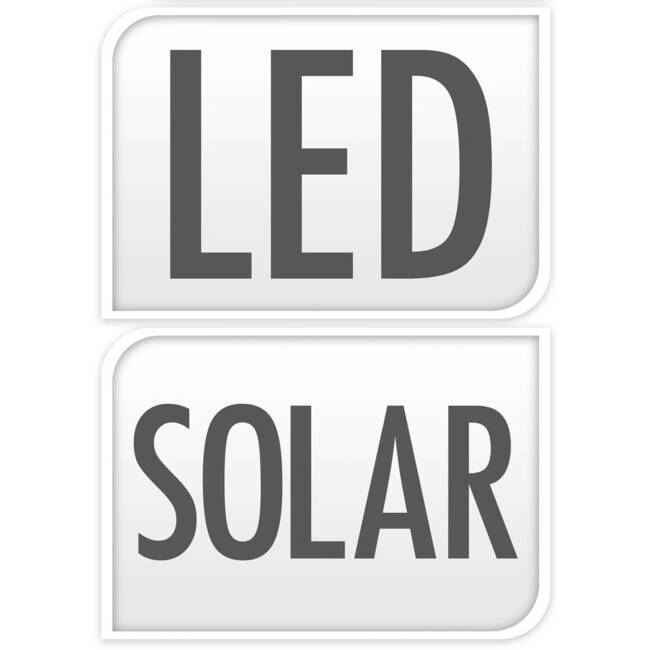 Solarna lampa ścienna, 23 x 16 x 5 cm