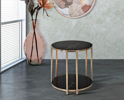 Stolik kawowy z imitacją marmuru, 45 x 46 cm
