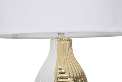 Ceramiczna lampka nocna, glamour, Ø 33 cm