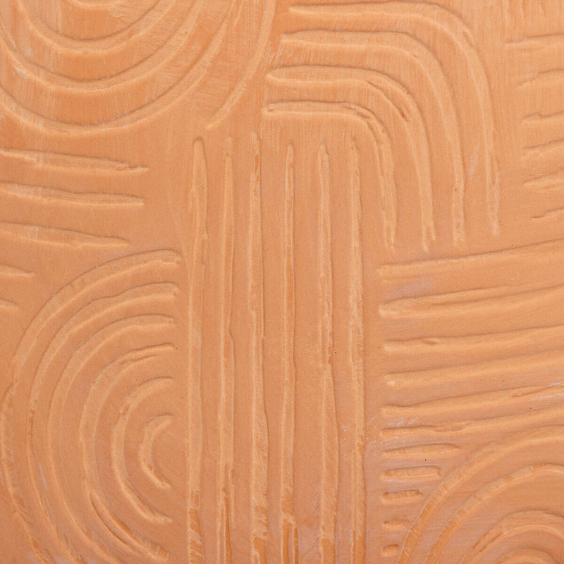 Doniczka z terakoty na bambusowej podstawce, Ø 20 cm
