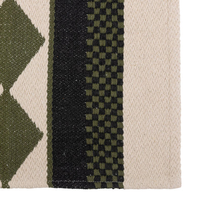 Bawełniany dywan do przedpokoju PANAMA, wzór etniczny, 60 x 90 cm