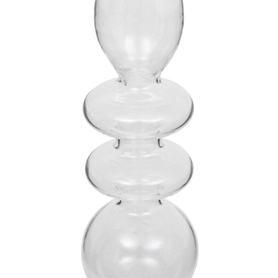 Szklany świecznik na jedną świecę, Ø 9 cm