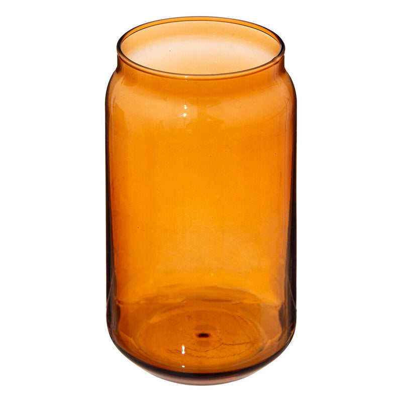 Szklanka z brązowego szkła z rurką BE VINTAGE, 520 ml