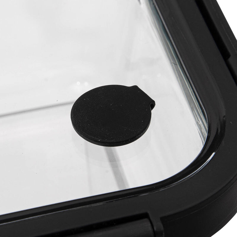 Szklany pojemnik na żywność z hermetyczną pokrywką, transparentny 