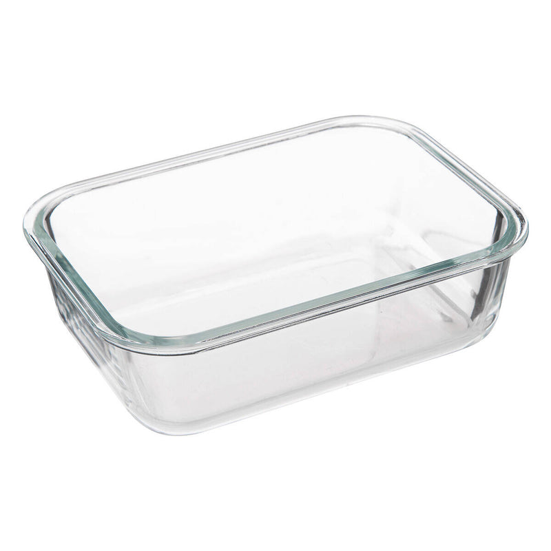Szklany pojemnik na żywność z hermetyczną pokrywką, transparentny 