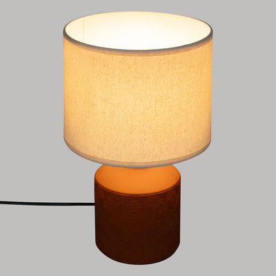 Lampa stołowa KASSY, z ceramiczną podstawą, 34 cm