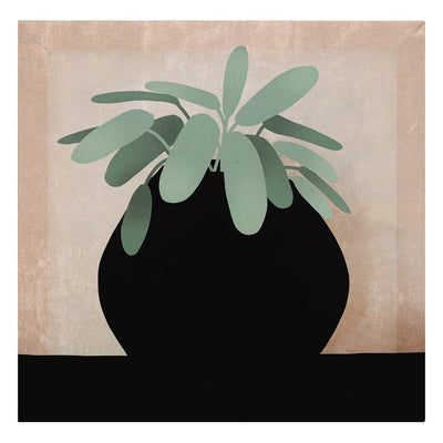 Obraz na płótnie JENNIFER, rysunek roślinki doniczkowej, 28 x 28 cm