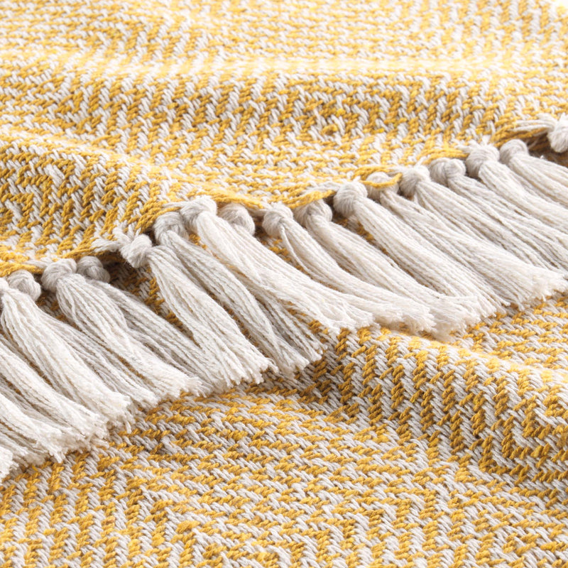 Narzuta z tkanej bawełny LOUISETTE, 125 x 150 cm