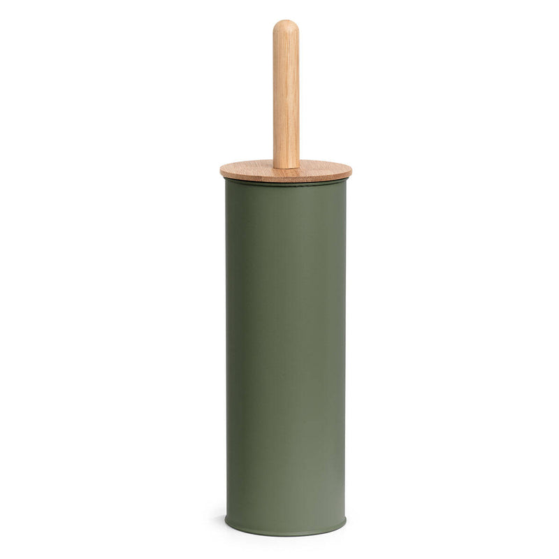 Szczotka WC z metalu i bambusa, Ø 10 cm