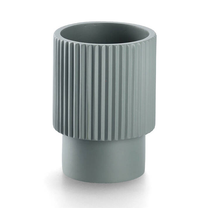 Prążkowany kubek z poliresinu STRIPES, Ø 8 cm