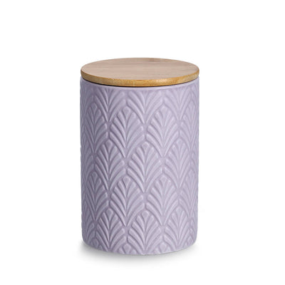 Ceramiczny pojemnik z bambusowym wieczkiem, 720 ml