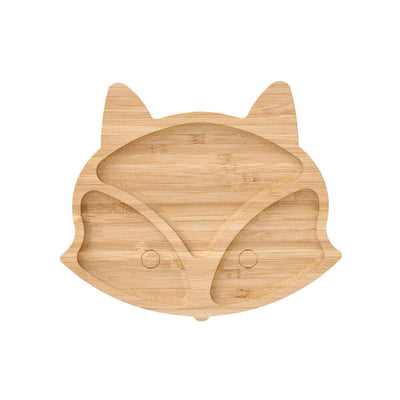 Bambusowy talerz na przekąski w kształcie lisa FOX, 23 x 19 cm