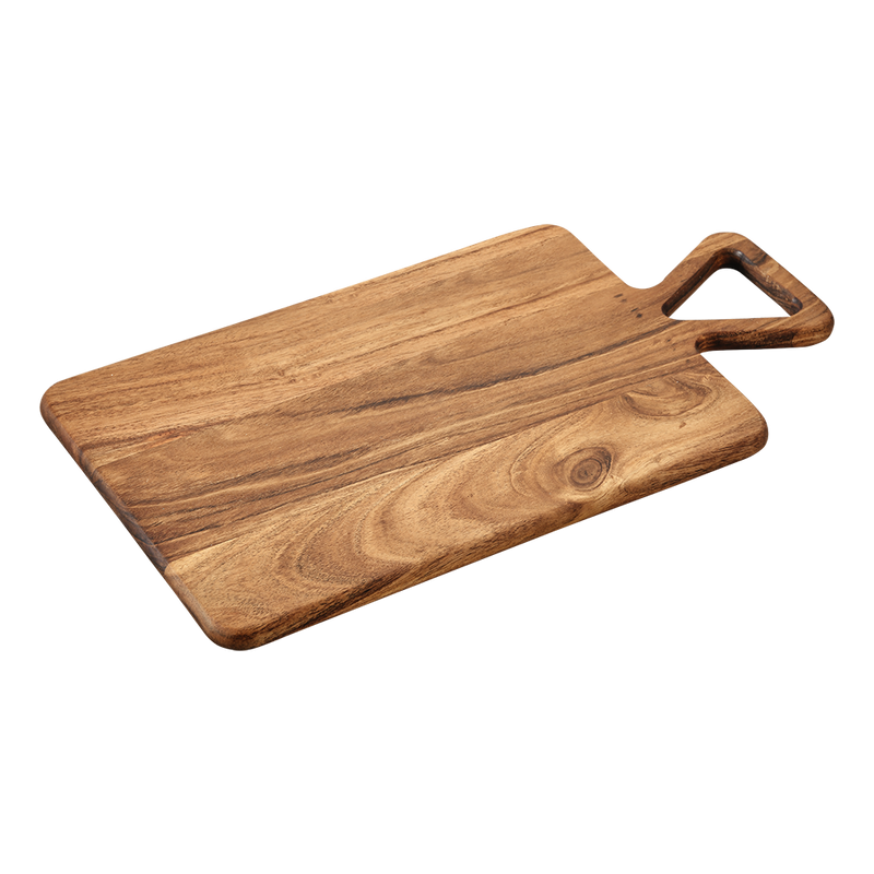 Deska z drewna akacjowego z uchwytem