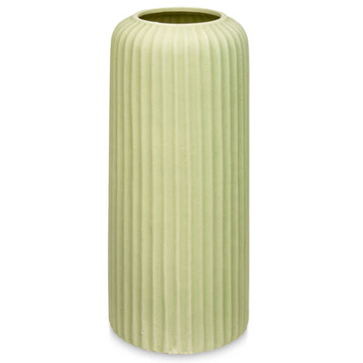 Wazon ceramiczny w paski, zielony, wys. 40 cm