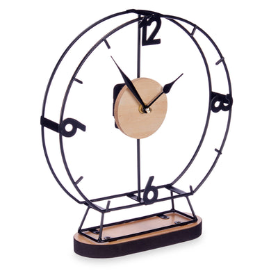 Zegar loftowy na komodę, 7 x 26 x 29 cm