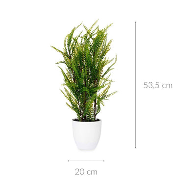 Sztuczna roślina ozdobna w ceramicznej doniczce, 53,5 cm