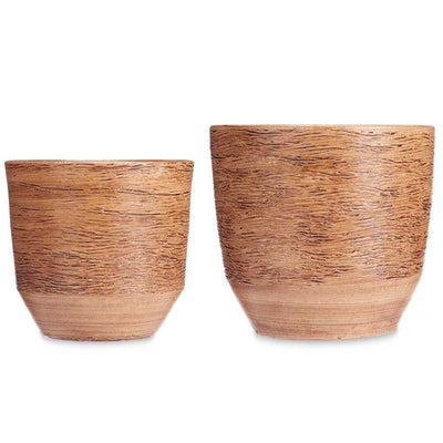 Ceramiczne doniczki DOTS&LINES, 2 sztuki: Ø 20  cm i Ø 25 cm