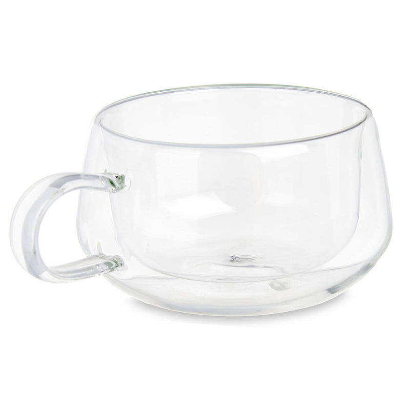 Zestaw szklanek termicznych do kawy lub herbaty, podwójne ścianki, 6 filiżanek, 280 ml