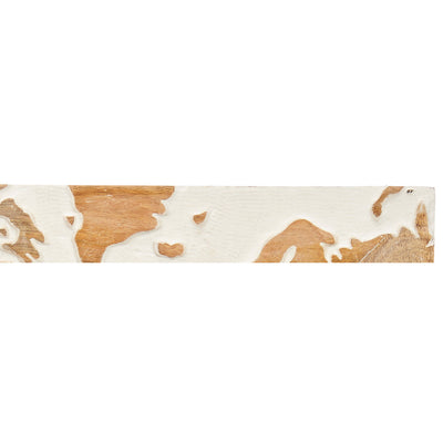 Ramka na zdjęcie 10 x 15 cm, z drewna mango, mapa świata