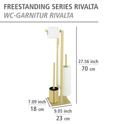 Stojak na papier i szczotkę toaletową RIVALTA