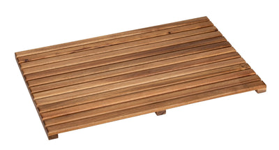 Kratka prysznicowa z drewna akacji, 40 x 60 cm