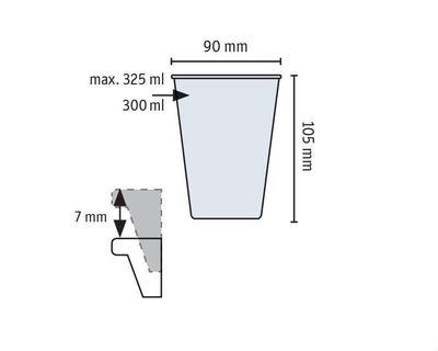 Kubek z ekotworzywa, 300 ml