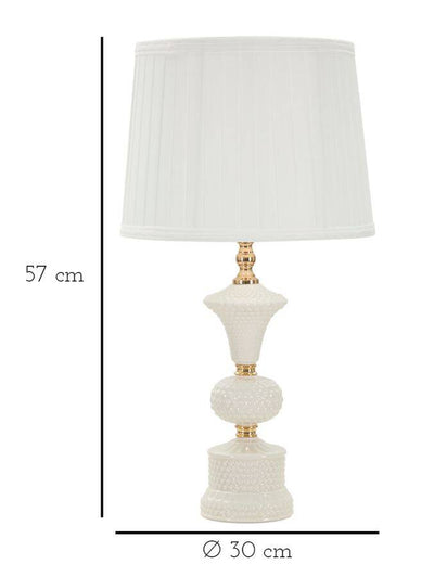 Lampa stołowa z ozdobną bazą CASERTA, 57 cm