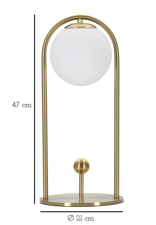 Lampa stołowa GLAMY ARC, 47 cm