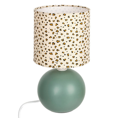 Lampka z abażurem w cętki LEOPARD, Ø 13 cm